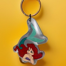 Little Mermaid Ariel Disney Rare Acrylic Keychain Disney Princess Vintage