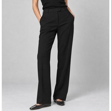 Zara NWT Black Tailored Wide Leg Trousers Size S 3736/245/800