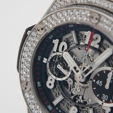 HUBLOT Big Bang Unico Titanium Pavé 411.NX.1170.RX.1704 Warranty 2019 Box/Paper 14