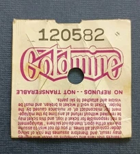 Vintage Goldmine Ski Area Lift Ticket Lost Ski Area Name Big Bear Mountain CA