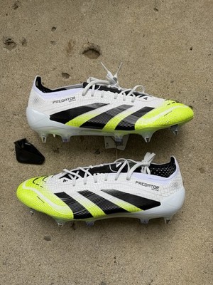 Mens Size 11.5 - Adidas Predator Elite SG Cleats Cloud White Black Lucid Lemon