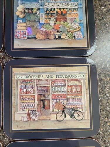 Posavasos Jason-EDWARDIAN SHOPS-6 posavasos de corcho nuevos en caja nunca usados - Imagen 6 de 9