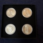 1922, 1923, 1924, 1925 Peace Silver Dollar Lot.  Beautiful Condition Coins Boxed — photo 1