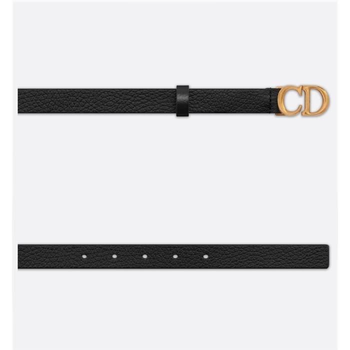 Dior SADDLE ベルト Saddle Loop Belt Black Smooth Calfskin, 20 MM | DIOR