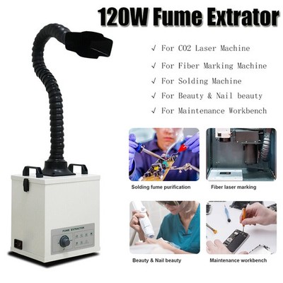 120W Fume Extractor Filter Smoke Air Purifier For Laser Cutting Engraving 220V