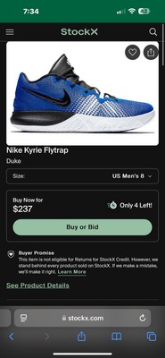 Nike Kyrie Flytrap Role Blue Size 8