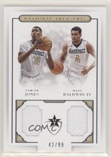 2016 Panini National Treasures Collegiate 42/99 Damian Jones Wade Baldwin IV w5c