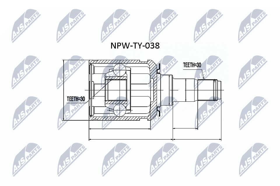 N.T.Y. NPW-TY-038.NTY Joint Kit, drive shaft for LEXUS,TOYOTA