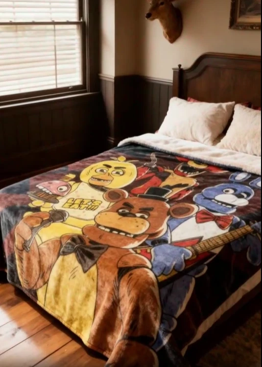 Cute Cartoon Fleece Blanket for Bed and Sofa