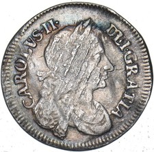 1683 Maundy Fourpence - Charles II British Silver Coin