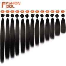 Yaki Straight Hair Extensions Synthetic 26in Salon Ombre Blonde Heat Fiber