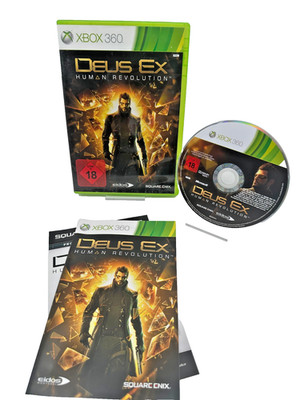 Deus Ex Human Revolution Xbox 360 Spiel Deutsch OVP & Anleitung sehr guter Zusta