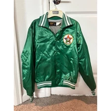 Vintage Swingster Jacket Bay DC Carpenter Union Local Green Satin Medium