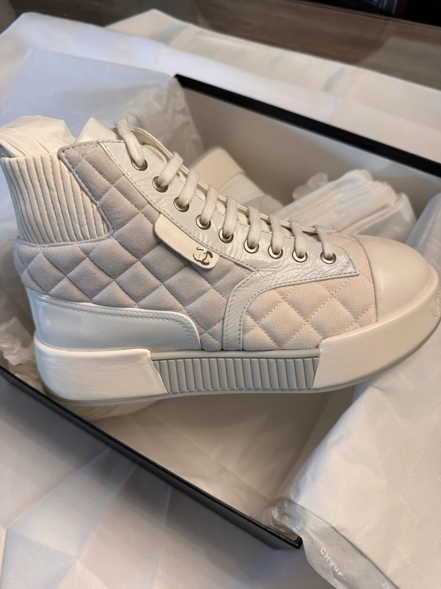 CHANEL Suede High Top Athletic Shoes for Women for sale | eBay