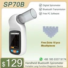 Handheld Digital Spirometer Lungenfunktion Spirometrie Bluetooth