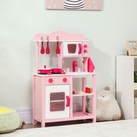 Aiyaplay KinderküChe SpielküChe Mit Backofen, Herd, SpüLe, Soundfunktion, Rosa