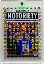Sam Darnold RARE SILVER MOSAIC REFRACTOR INVESTMENT CARD SSP SEAHAWKS MINT