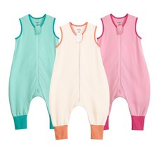 WarmWrap Toddler Sleep Sack with Feet 6-12 Months 100 Cotton 0.5 Tog Baby Sleep