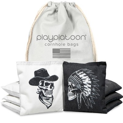 Play Platoon Professional Cornhole Bags - Set of 8 Regulation All Weather Double