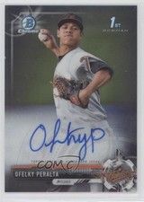 2017 Bowman Chrome Prospect Auto Ofelky Peralta #CPA-OP Auto sh7