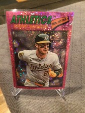 2026 Topps Heritage Brent Rooker Pink Sparkle Chrome Athletics #103