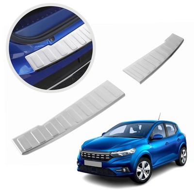 Load sill guard for Dacia Sandero hatchback (DJF/BJI) 2021-brushed silver
