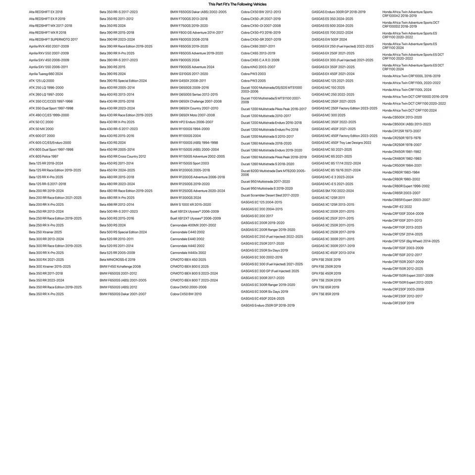 Tusk Skid Plate Foam Black ¾" x 11" x 12" For SHERCO SE300i 2013 - Image 2 of 4