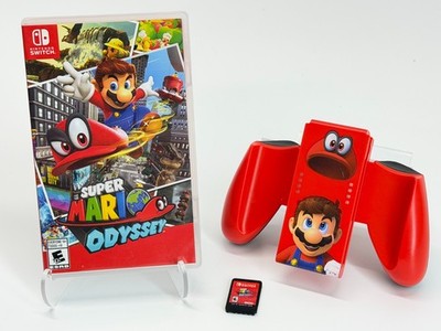 Super Mario Odyssey (Nintendo Switch) Game & Case w/PowerA Grip