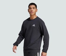  45 NWT - Adidas men Essentials Fleece Sweatshirt L Available Now For Shipping