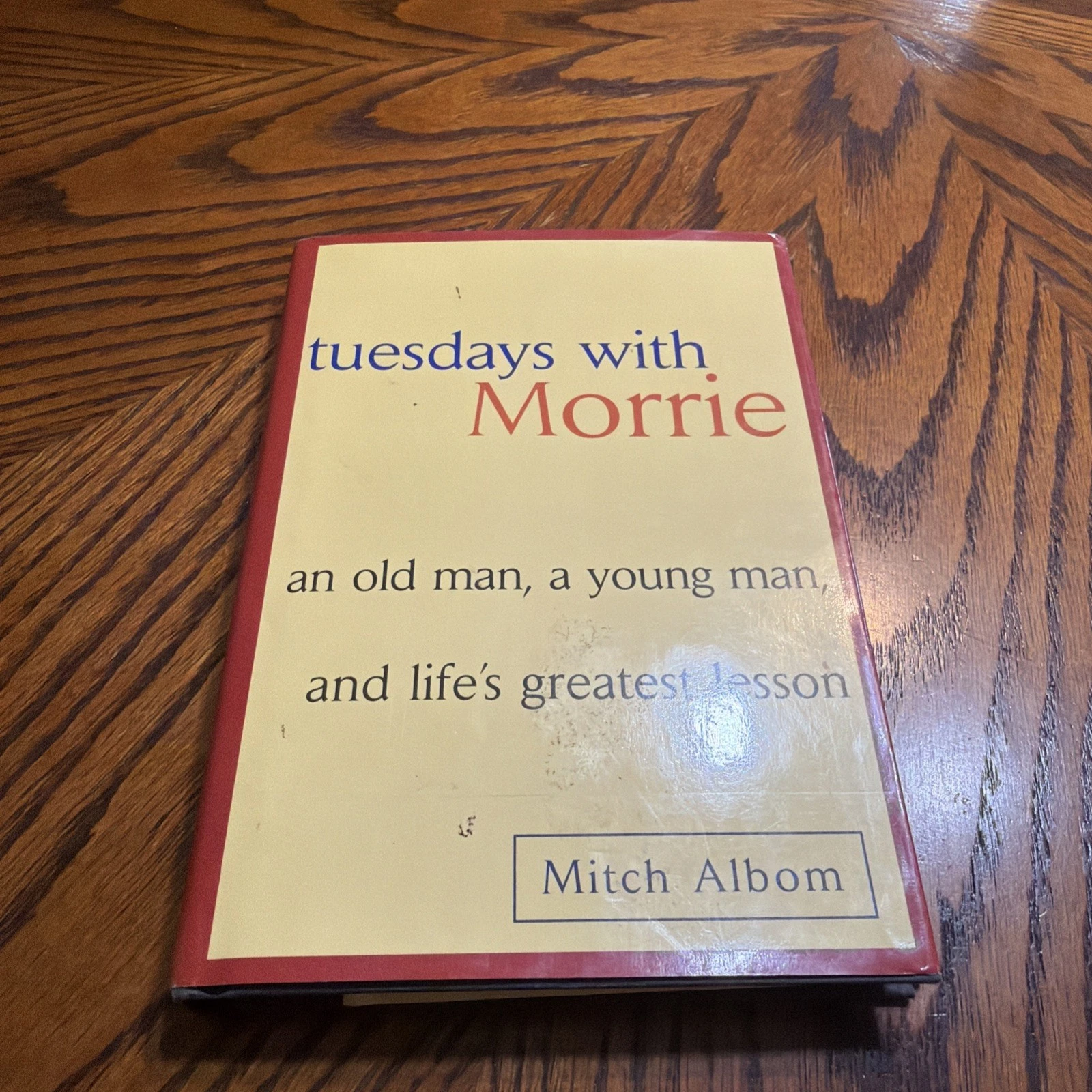 Tuesdays With Morrie Mitch Albom 1997 Hardcover Book Doubleday First Edition