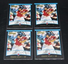 (4) 2001 Bowman Draft Picks & Prospects Chase Utley  Rookie Lot DX114