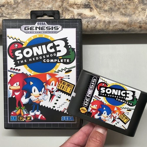 Sonic 3 Complete "Limited Edition" with SAVE features for Sega Genesis + case