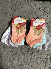 BCG Girls Socks Lot Small 6 Pairs No Show Quarter Cute Animals Hearts