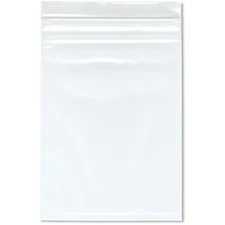 Plymor 7" x 10", 4 Mil Heavy Duty Zipper Reclosable Plastic Bags