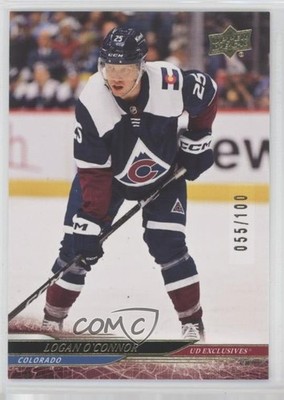 2024-25 Upper Deck Series 2 Exclusives 55/100 Logan O'Connor #288 2vh
