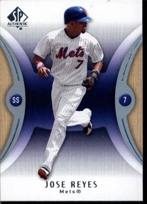 2007 SP AUTHENTIC #31 JOSE REYES NEW YORK METS BASEBALL