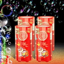 Bubble Machine 4PCS, 13 Holes with LED Lights, Automatic Bubble Blower Toys, P