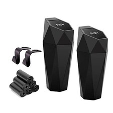 Ginsco Car Trash Can Cup Holder 2 Pack Mini Trash Can With 600ml X 2 Black Ginsco Car Trash Can Cup Holder 2 Pack Mini Trash Can With 600ml X 2 Black