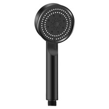 Handheld Shower Head in Black with 5 Adjustable Spray Patterns Available