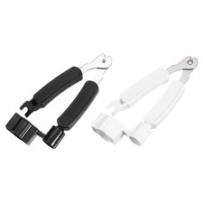 2 Pcs Black White Guitar String Winder Cutter Pin Puller 3 in 1 Tool