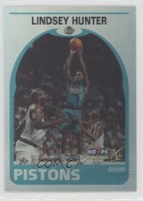 1999-00 Skybox NBA Hoops Decade Hoopla Plus Lindsey Hunter #163 0q3