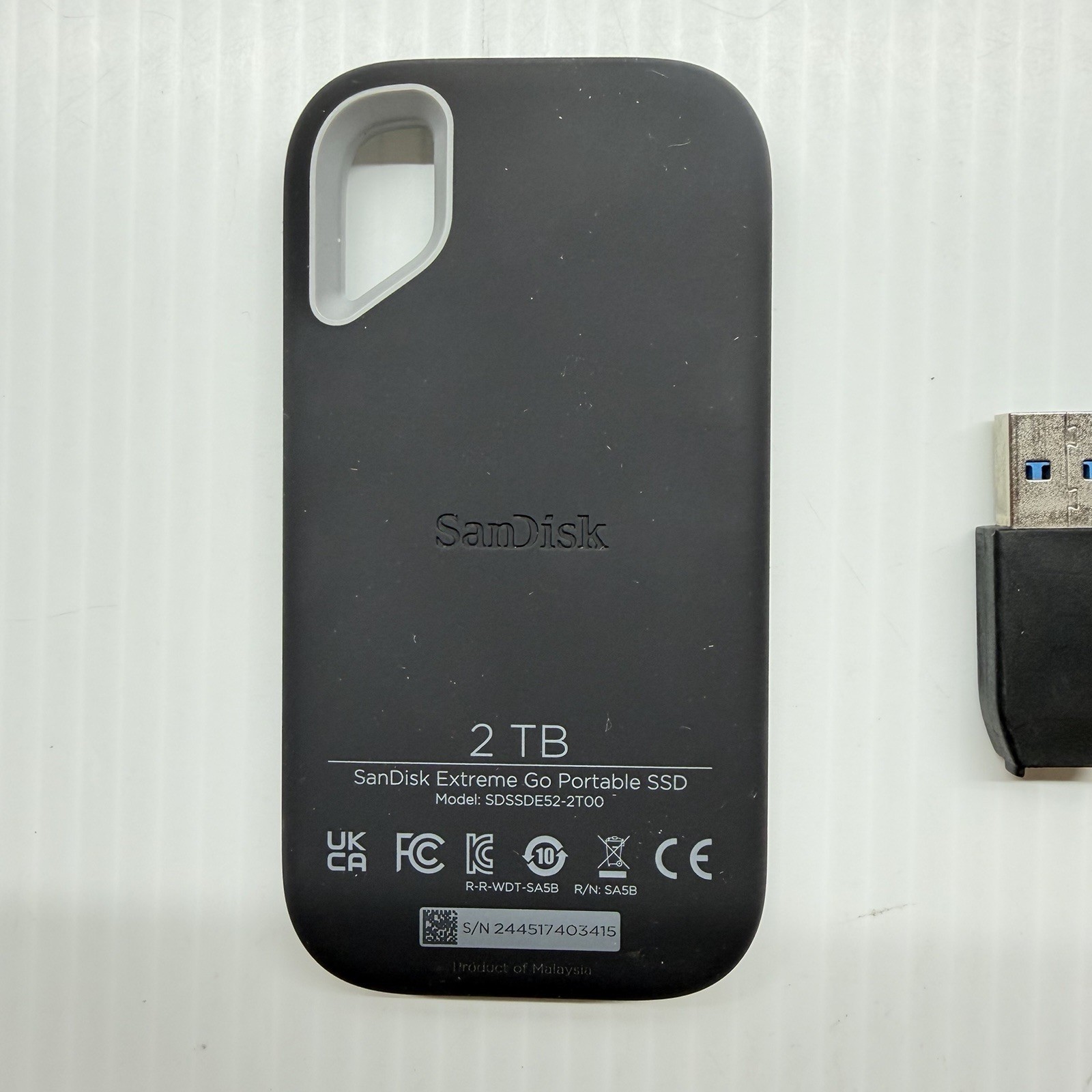 SanDisk Extreme Go Portable SSD 2TB Portable SSD SDSSDE52-2T00