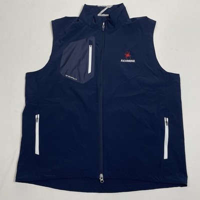 Zero Restriction Vest  Mens XL Blue Richmond Spiders UR Full Zip Vented Golf