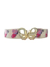 Finished Vintage Butterflies Needlepoint Belt Gold Color Butterfly Hardware