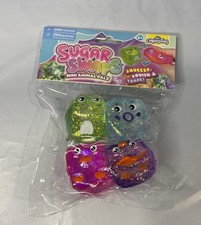 NEW ORB Sugar Swaps Mini Animal Pals 4-Pack Glitter Squishy Toys Released July 