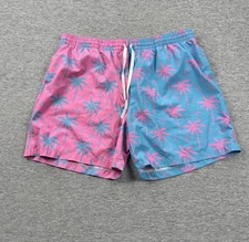 Chubbies Swim Trunks Men's Size XXL Blue Pink Lined 5.5'' Palm Beach Vacation