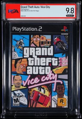 Grand Theft Auto III Vice City PS2 Sealed Graded PSA 9.8 A++ Sealed Brand New
