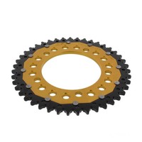 Kettenrad Alu Gold 43-ZäHne 525-Teilung FüR Honda VT 750 C Shadow Bj. 1997-2000