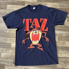 Vintage 1992 Velva Sheer Tasmanian Devil Shirt Mens Large Made In USA Taz