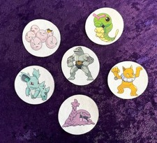Set of Six Iron On Fabric POKEMON Appliques Small/Pok1